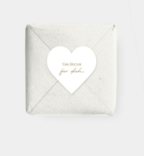 Geschenkaufkleber Herz