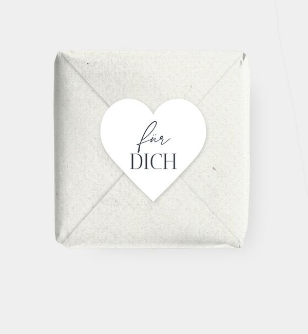 Geschenkaufkleber Herz
