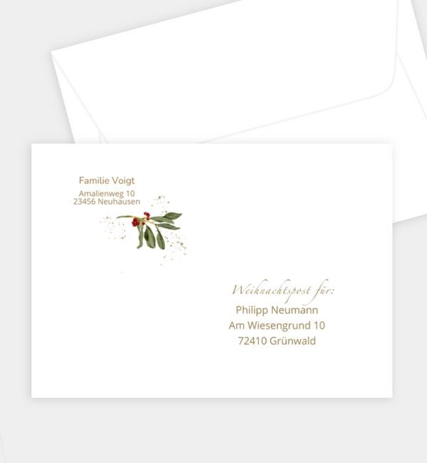 Briefumschlag gerade