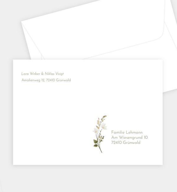 Briefumschlag gerade