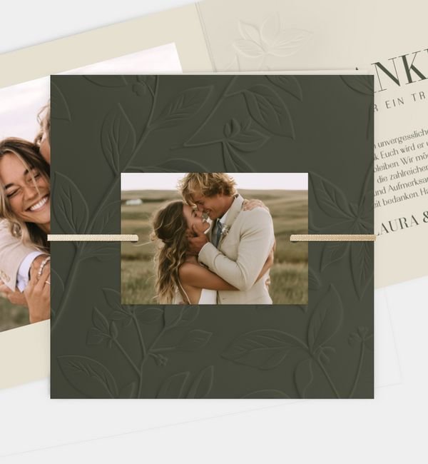 Klappkarte quadratisch, Anhänger groß