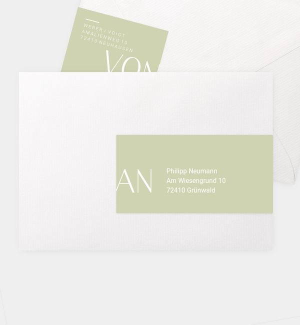 Kombi-Adressaufkleber