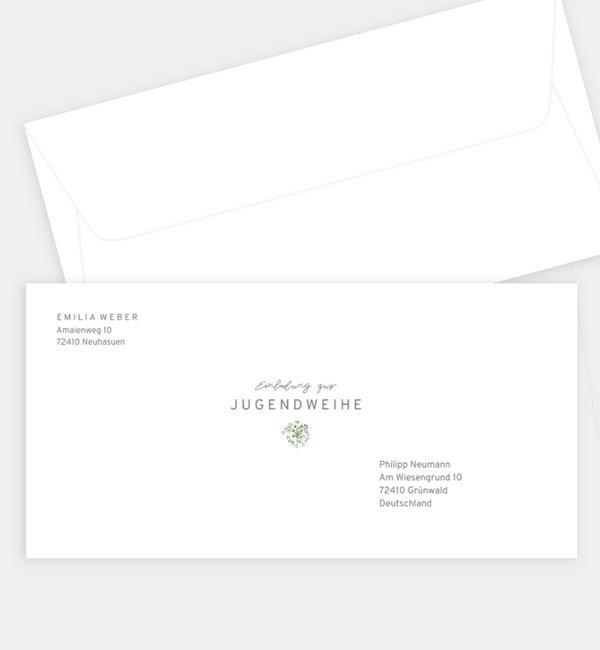 Briefumschlag gerade