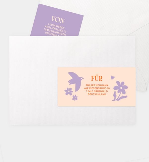 Kombi-Adressaufkleber