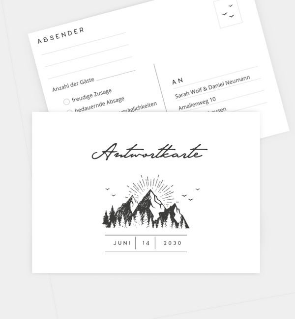 Postkarte quer