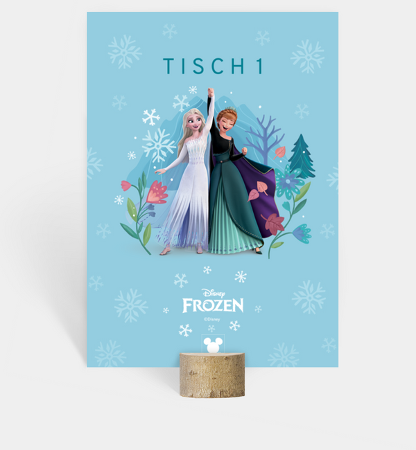 Tischnummern-Karte hoch
