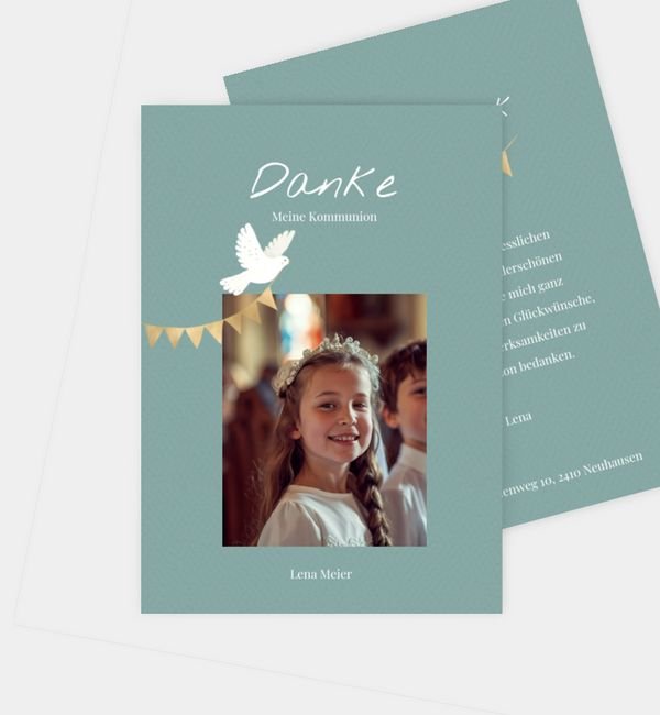 Postkarte hoch
