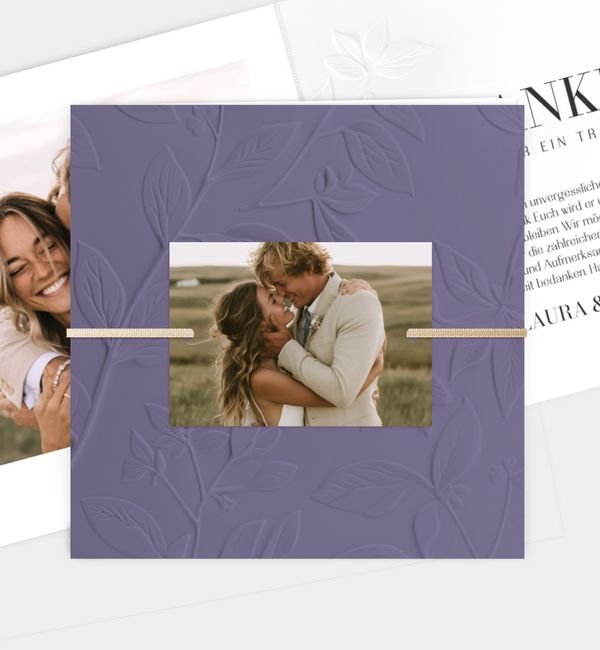 Klappkarte quadratisch, Anhänger groß