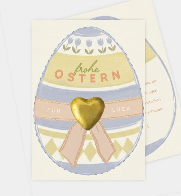 Postkarte hoch