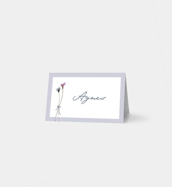 Tischklappkarte quer, horizontale Faltung