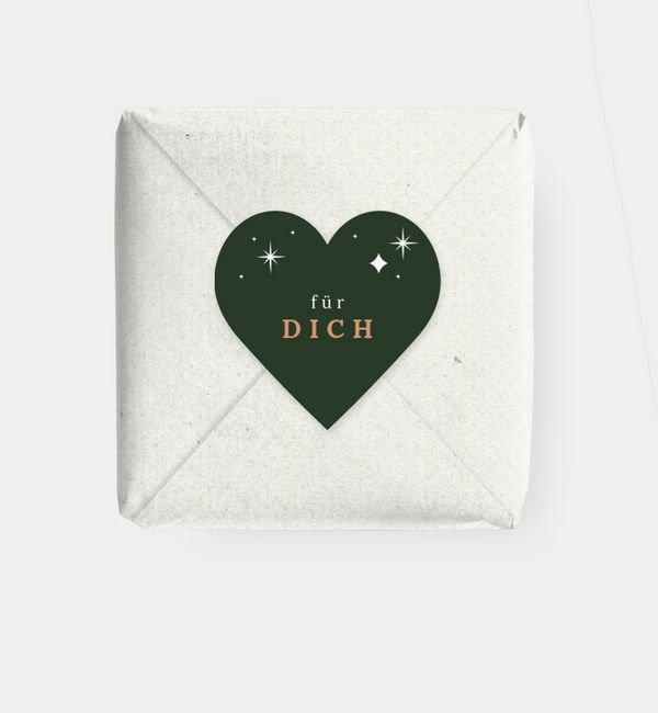 Geschenkaufkleber Herz