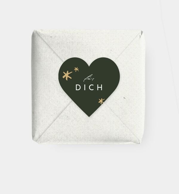 Geschenkaufkleber Herz