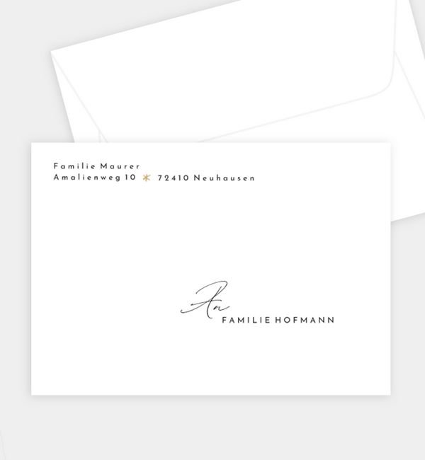 Briefumschlag gerade