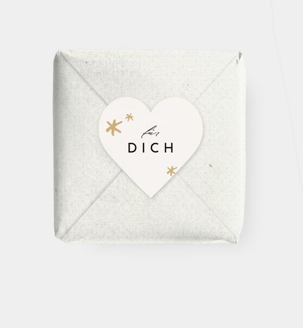 Geschenkaufkleber Herz