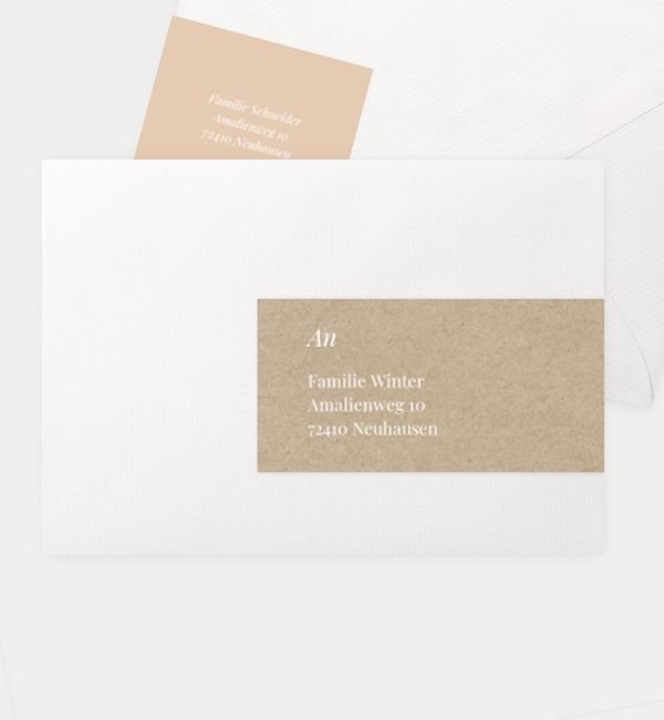 Kombi-Adressaufkleber