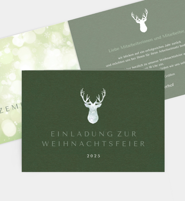 Glänzender Gruß
