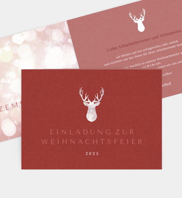 Glänzender Gruß