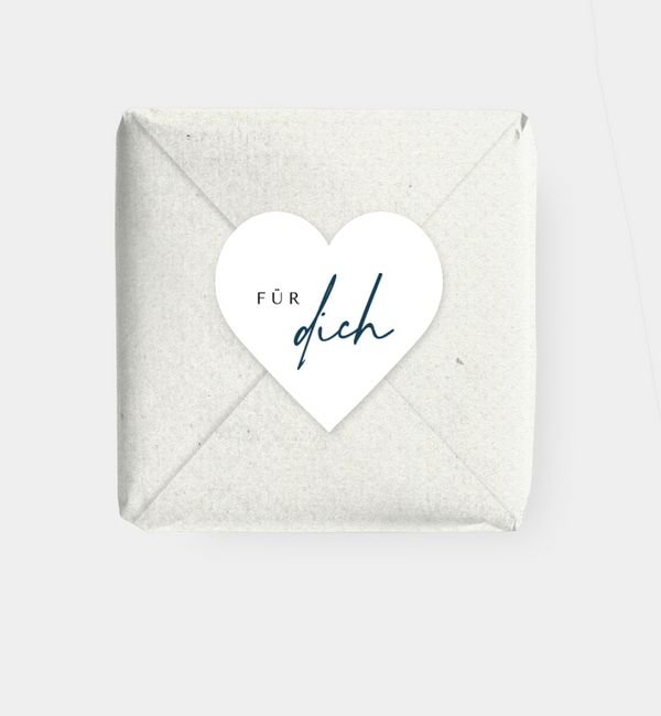 Geschenkaufkleber Herz