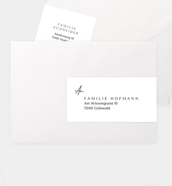 Kombi-Adressaufkleber