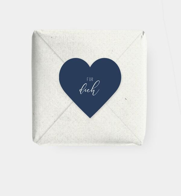 Geschenkaufkleber Herz