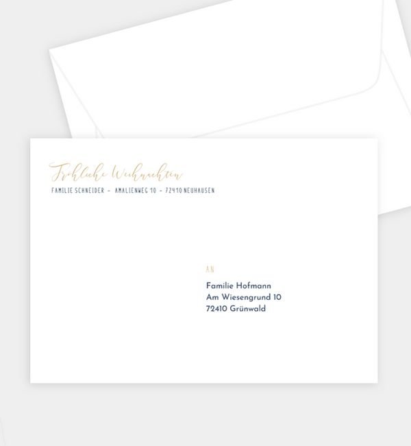 Briefumschlag gerade