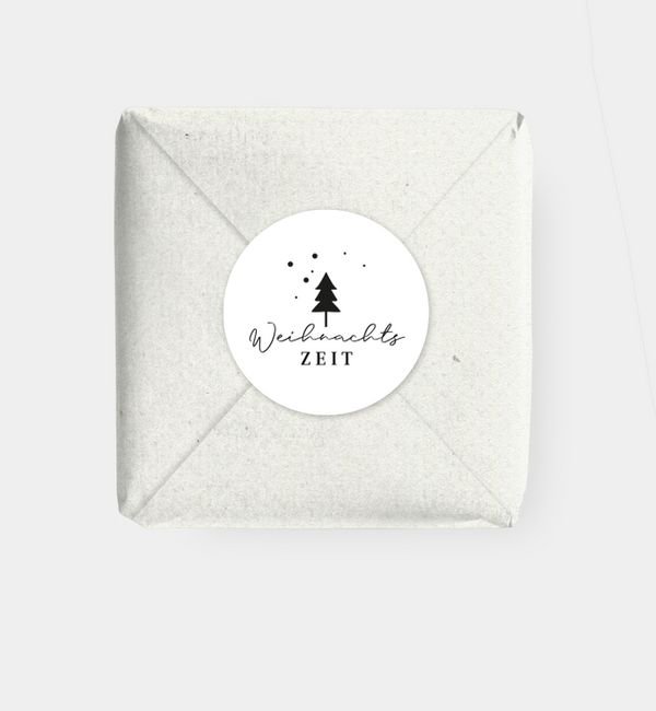 Geschenkaufkleber rund