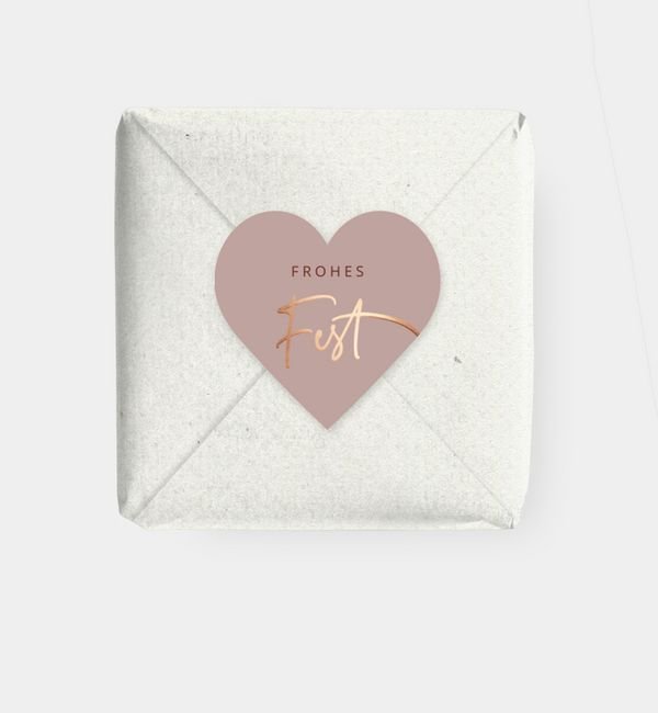 Geschenkaufkleber Herz