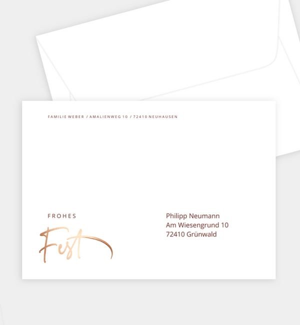 Briefumschlag gerade