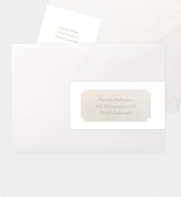 Kombi-Adressaufkleber