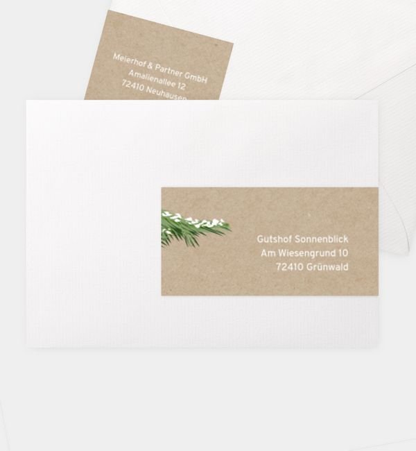 Kombi-Adressaufkleber