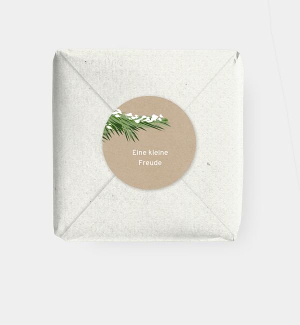 Geschenkaufkleber rund