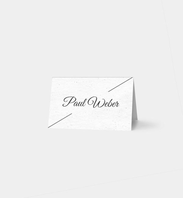 Tischklappkarte quer, horizontale Faltung