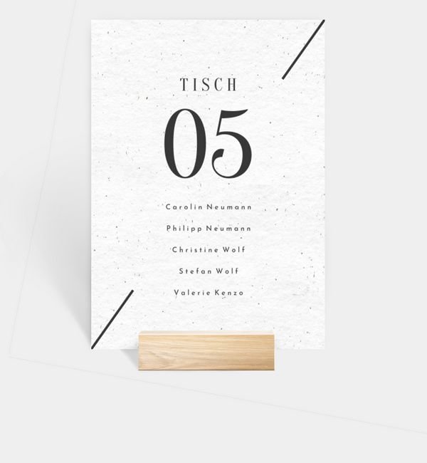 Gruppentischkarte
