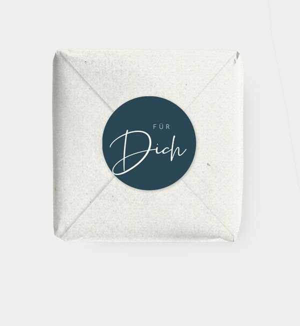 Geschenkaufkleber rund