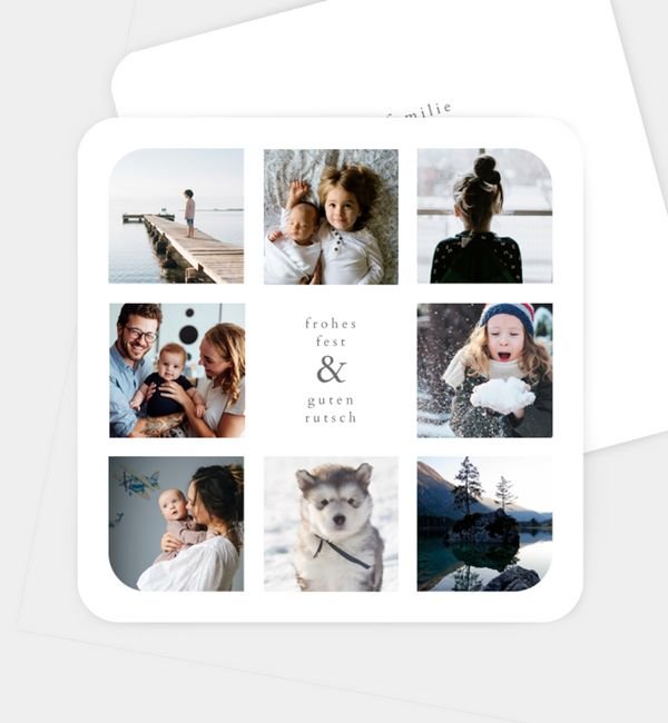 Postkarte quadratisch