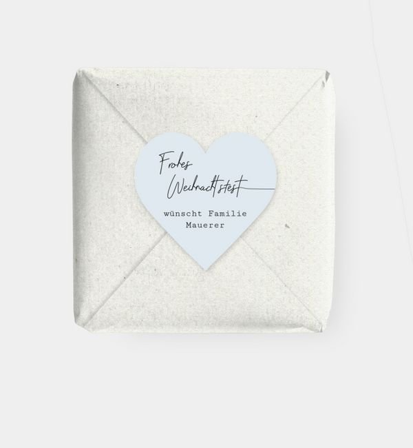 Geschenkaufkleber Herz