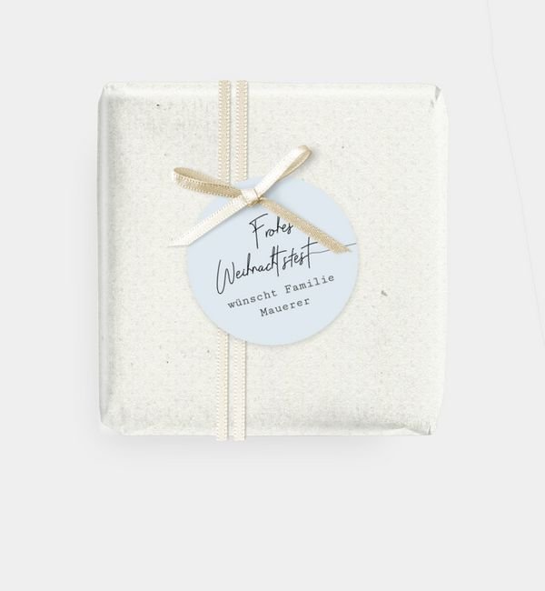 Geschenkanhänger rund