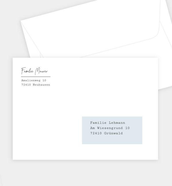 Briefumschlag gerade