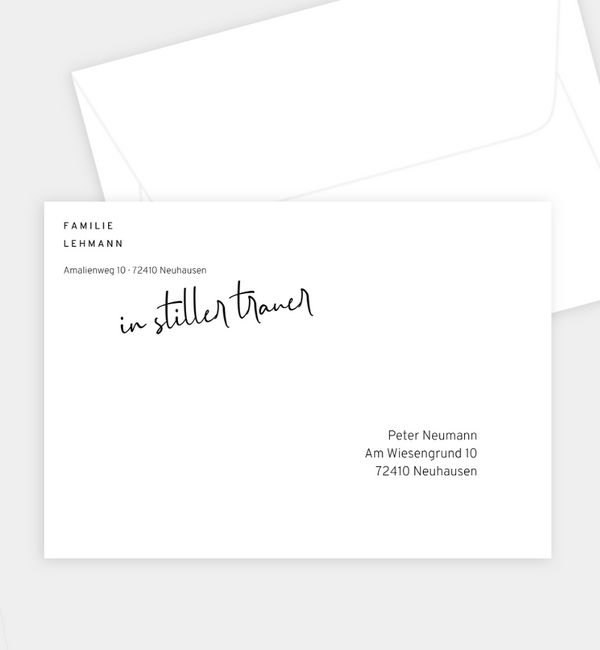 Briefumschlag gerade