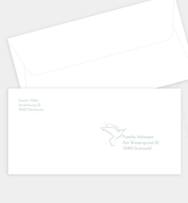 Briefumschlag gerade