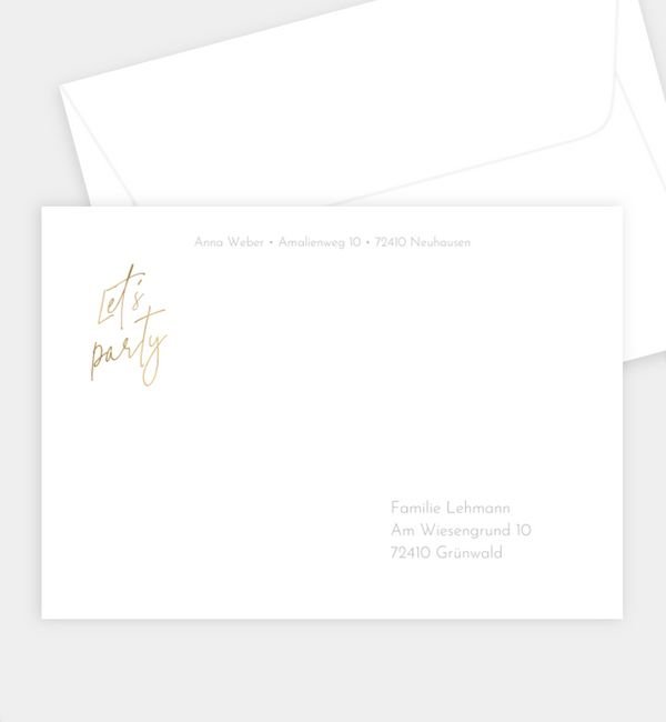 Briefumschlag gerade