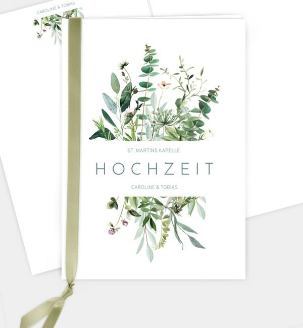 Klappkarte hoch