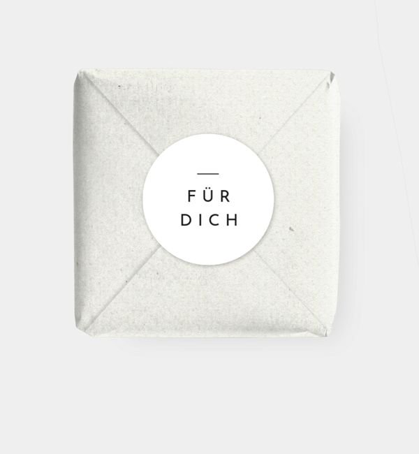 Geschenkaufkleber rund