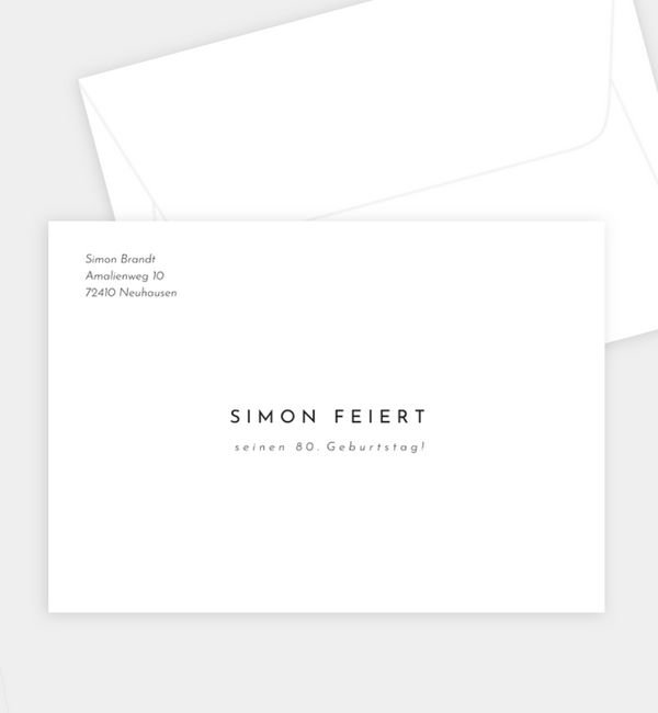 Briefumschlag gerade