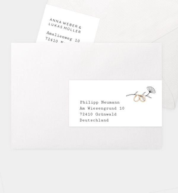 Kombi-Adressaufkleber