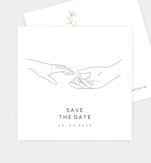 Postkarte quadratisch