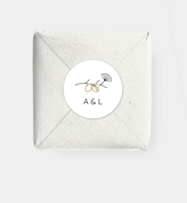 Geschenkaufkleber rund