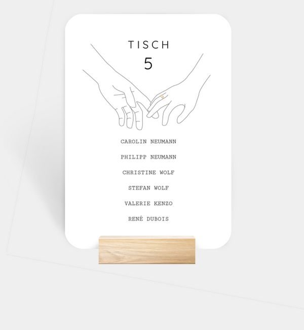 Gruppentischkarte