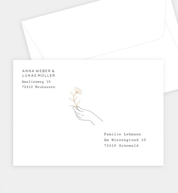 Briefumschlag gerade