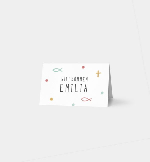 Tischklappkarte quer, horizontale Faltung